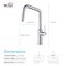Kibi Macon Single Handle Pull Down Kitchen Sink Faucet KKF2007CH - alternate 4
